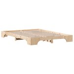 vidaXL Cadre de lit Naturel Bois de pin 160 x 200 cm Durable
