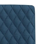 vidaXL Chaises à manger lot de 6 bleu tissu