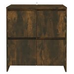 vidaXL Buffets 2 Pièces Chêne fumé 70x41x75 cm Bois d'ingénierie