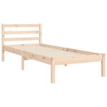 vidaXL Cadre de lit sans matelas 90x200 cm bois massif