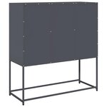 vidaXL Buffet anthracite 100 5x39x107 cm acier laminé à froid