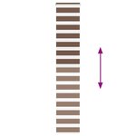 vidaXL Store zèbre marron 45x200 cm largeur du tissu 40 9 cm polyester