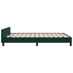vidaXL Cadre de lit sans matelas vert foncé 140x200 cm velours
