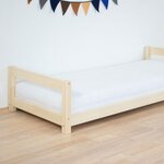 Lit enfant KIDDY 90 x 160 blanc et naturel