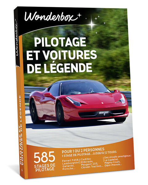Coffret cadeau - WONDERBOX - Pilotage et voitures de légende