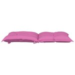 vidaXL Coussins de chaise de jardin à dossier bas lot de 4 rose