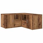 vidaXL Armoire d'angle vieux bois 160x40x45 cm bois d'ingénierie