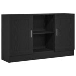 vidaXL Buffet Noir 120 x 30.5 x 70 cm Bois d'ingénierie