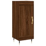 vidaXL Buffet Chêne marron 34 5x34x90 cm Bois d'ingénierie