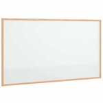 vidaXL Tableau blanc magnétique avec cadre bois de pin massif 100x55cm