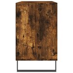 vidaXL Armoire à chaussures Chêne fumé 102x36x60 cm Bois d'ingénierie
