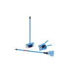 Theo Klein 6796 - Set de ménage Vileda avec balai à franges Color Line 4 pièces