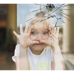 Film Adhésif pour Vitrage 100 x 90 cm - Sécurité