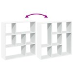 vidaXL Étagère séparatrice de pièce blanc 102x29x103 5 cm