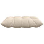 vidaXL Coussins de siège 4 Pièces Beige 40 x 40 x 6 cm Microfibre