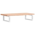 vidaXL Étagère de vasque murale acier et bois massif de hêtre