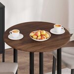 vidaXL Plateau de table Chêne marron 70 x 70 x 1.5 cm