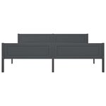 vidaXL Cadre de lit sans matelas bois massif de pin gris 180x200 cm