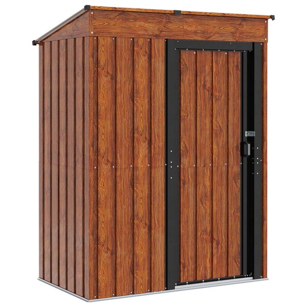 vidaXL Cabanons de jardin Marron 137 x 81 x 180 cm Métал