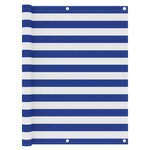 vidaXL Écran de balcon Blanc et bleu 120x600 cm Tissu Oxford