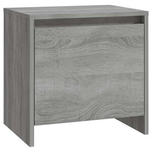 vidaXL Table de chevet Sonoma gris 45x34x44 5 cm bois d'ingénierie