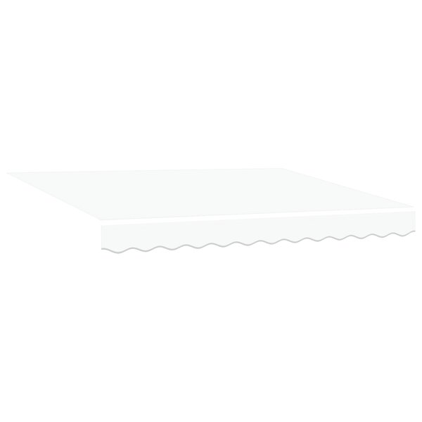 vidaXL Auvent Rétractable Manuel Blanc 350x250 cm