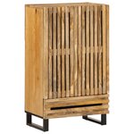vidaXL Buffet haut 60x34x100 cm bois massif de manguier brut
