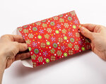 Pochette cadeau - motifs flocons