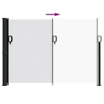 vidaXL Auvent latéral rétractable blanc 140x300 cm