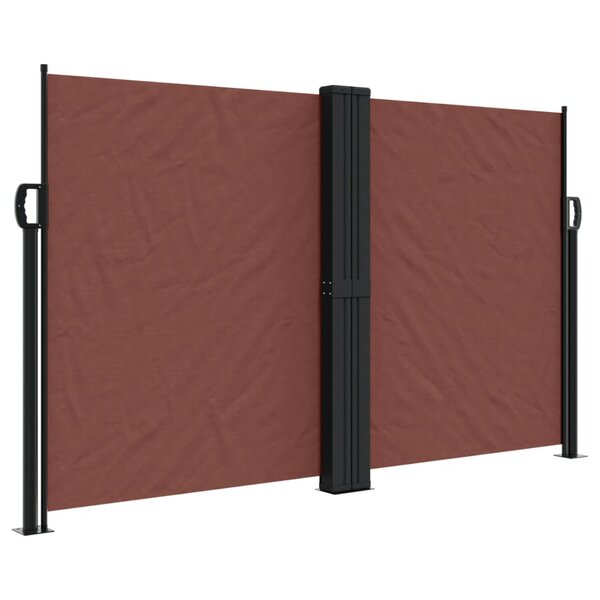 vidaXL Auvent latéral rétractable marron 140x1000 cm