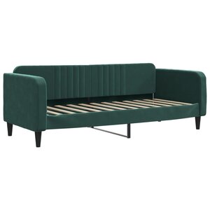 vidaXL Lit de repos sans matelas vert foncé 80x200 cm velours
