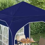 vidaXL Tente de fête pop-up 192 x 192 x 245 cm Bleu