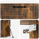 vidaXL Meuble TV mural Chêne fumé 78 5 x 41 x 30 cm Bois d'ingénierie