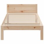 vidaXL Cadre de lit sans matelas 90x200 cm bois de pin massif