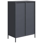 vidaXL Buffet haut anthracite 68x39x101 5 cm acier