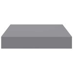 vidaXL Étagères murales flottantes 4 Pièces gris 23x23 5x3 8 cm MDF