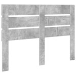 vidaXL Tête de lit Gris béton 140 cm Bois d'ingénierie