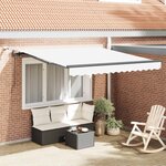 vidaXL Tissu de auvent Blanc 350 x 250 cm Polyester