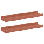 vidaXL Étagère Murale 2 pc Rouge 40 x 9 x 3 cm Bois d'ingénierie