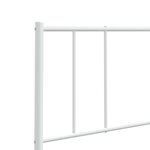 vidaXL Tête de lit métal blanc 193 cm