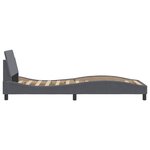 vidaXL Cadre de lit sans matelas gris foncé 90x200 cm velours