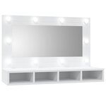 vidaXL Armoire à miroir avec LED blanc 90x31 5x62 cm