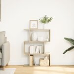 vidaXL Étagère séparatrice de pièce 3 niveaux chêne sonoma 70x24x97 cm