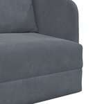 vidaXL Canapé-Lit Gris foncé 65 x 80 x 83 cm Velours