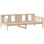 vidaXL Lit de jour avec tiroirs sans matelas 90x190 cm bois massif