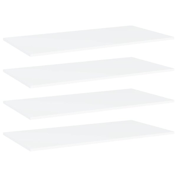 vidaXL Panneaux de bibliothèque 4 Pièces blanc bois d’ingénierie