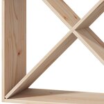 vidaXL Étagère à vin 2 Pièces Naturel 62 x 25 x 62 cm Pin massif