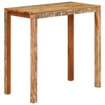 vidaXL Table de bar 112x55x108 cm Bois massif de récupération