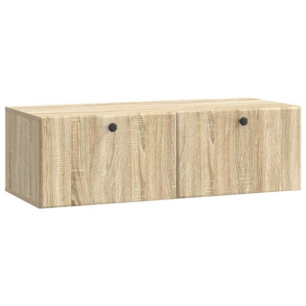 vidaXL Meuble TV mural 98 x 41 x 30 cm Chêne Sonoma Bois d'ingénierie