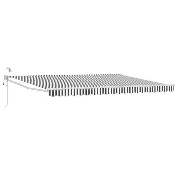 vidaXL Auvent rétractable électrique Anthracite et blanc 5 x 3 m